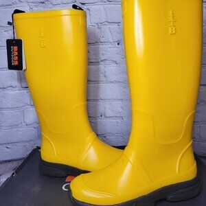 Bass Outdoor Womens Yellow Waterproof Rain Boots